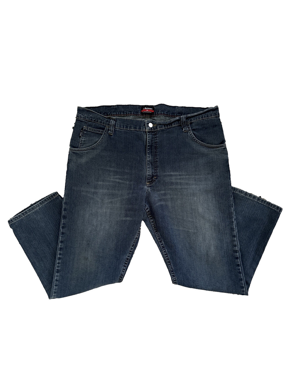 Bulwark FR Jeans Mens 42x30 Blue Relaxed Straight Flame Resistant Denim Work